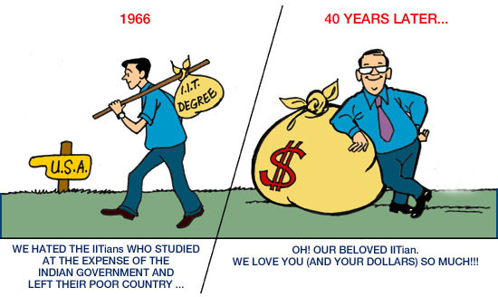 IITians Then & Looking beyond IITs to the real India Now Latest Cartoons and comics by teluguone